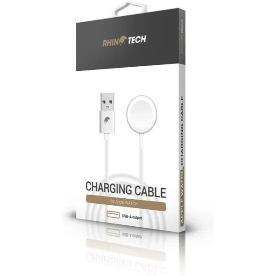 Nabíjecí kabel USB-A pro Apple Watch 1m bílá - RhinoTech