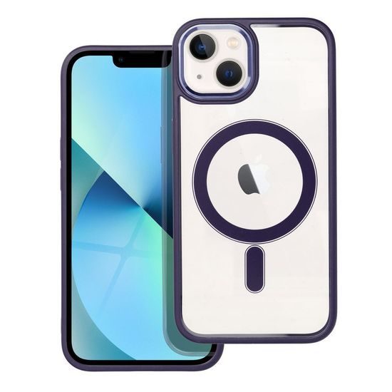 Obal / kryt na Apple iPhone 13 fialové - Color Edge Mag Cover