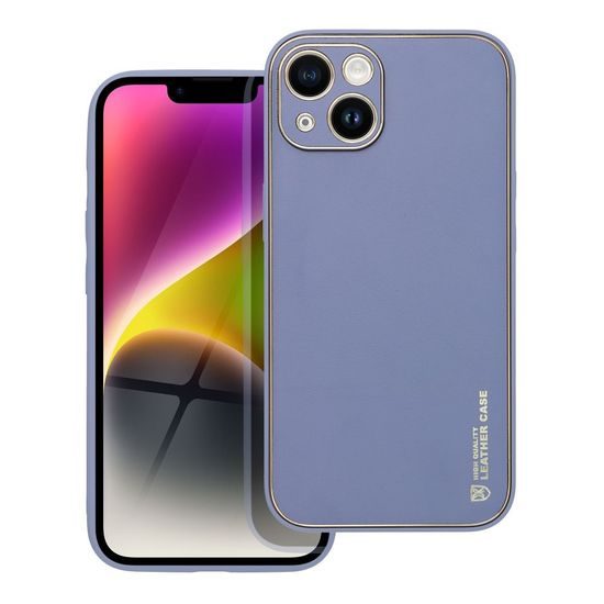 Obal / kryt na Apple iPhone 14 modrý - Forcell LEATHER
