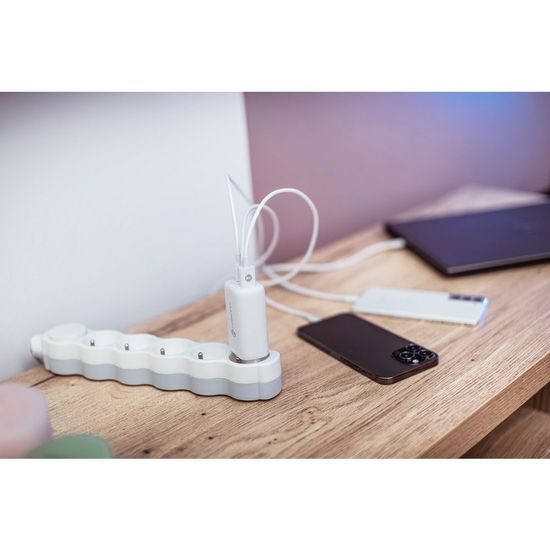 Síťová nabíječka GaN 65W 2x USB typ C i 1x USB A - 3A PD/QC - Forcell