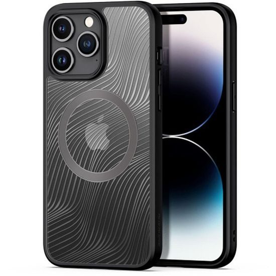 Obal / kryt na Apple iPhone 15 Pro Max černý - DUX DUCIS Aimo Mag MagSafe