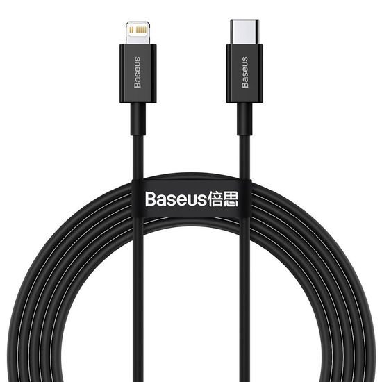 Kabel USB-C Apple Lightning 20W / 2m / černý - BASEUS