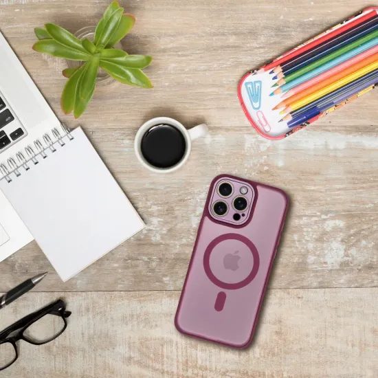 Obal / kryt na Apple iPhone 13 mini fialový - Mag Cover