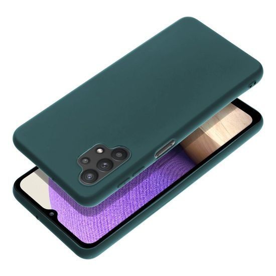 Obal / kryt na Samsung Galaxy A32 LTE (4G) tmavozelený - MATT case