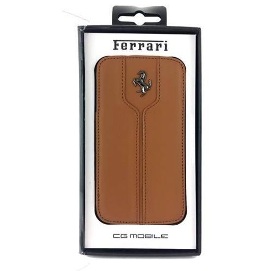 Puzdro / obal na Apple iPhone 6 hnedé - kniha Ferrari