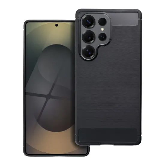 Obal / kryt na Samsung Galaxy S25 Ultra černý - carbon case
