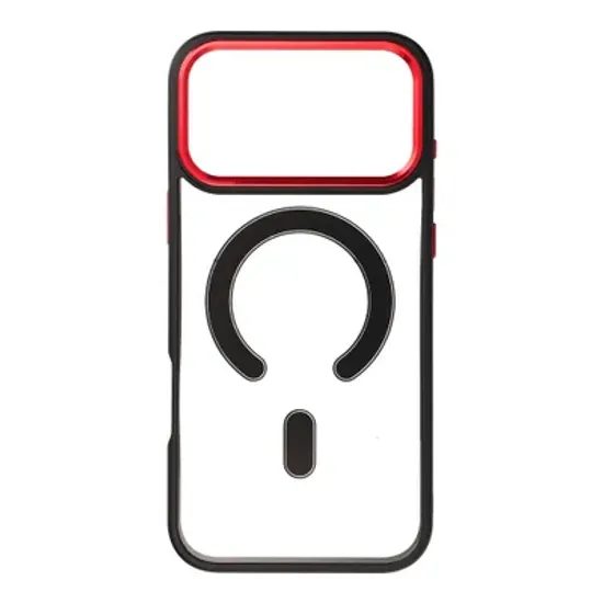 Obal / kryt na Apple iPhone 17 Pro Max červenočerný - MagCover