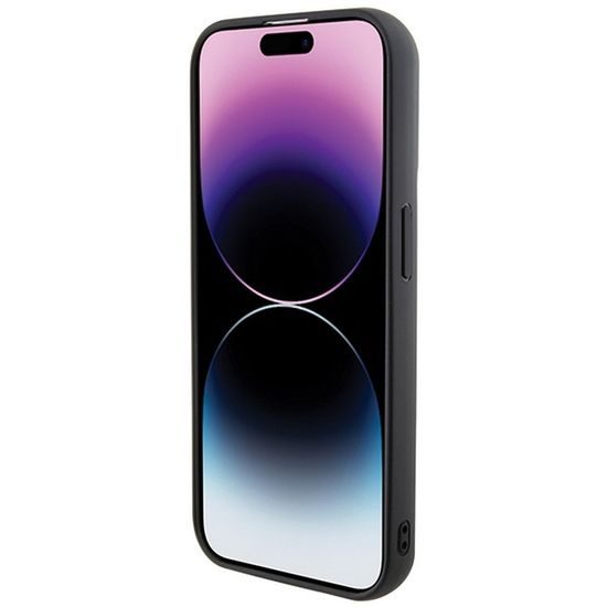 Obal / kryt na Apple iPhone 14 Pro černý - KARL LAGERFELD Gripstand Saffiano KC PIN