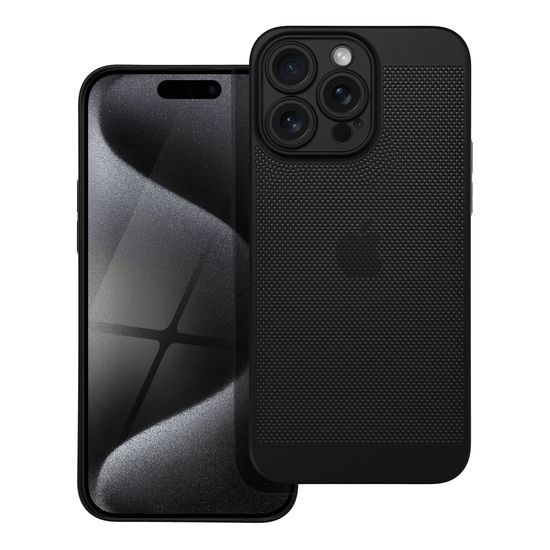 Obal / kryt na Apple iPhone 15 Pro Max černý - Breezy Case