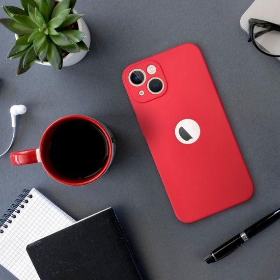 Obal / kryt na Apple iPhone 15 červené - SOFT