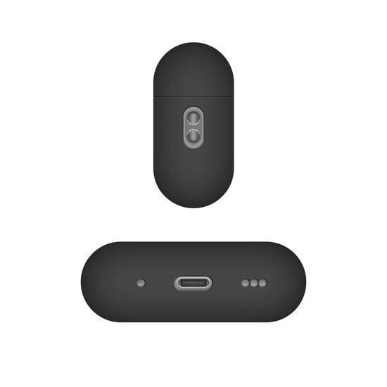 Ultratenké silikonové pouzdro FIXED Silky pro Apple AirPods Pro 2/Pro 2 (USB-C), černé