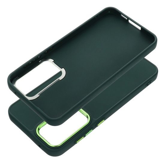 Obal / kryt na Samsung Galaxy A55 5G zelený - Frame Case