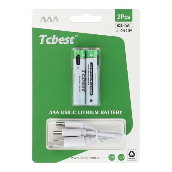 TCBEST dobíjecí baterie R3 (AAA) 220 mAh s konektorem typu C + kabel USB A na 2 x typ C 2 ks
