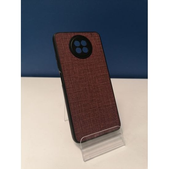 Obal / kryt pre Xiaomi Redmi Note 9T 5G červený / hnedý - AIORIA