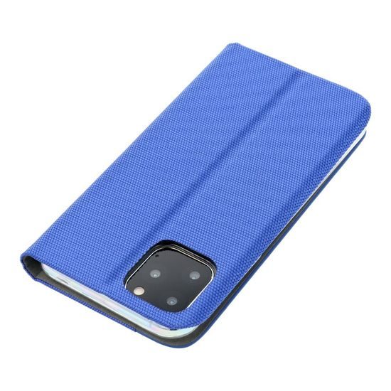 Pouzdro / obal na Apple iPhone 14 Pro Max modrý - knížkový Forcell Sensitive