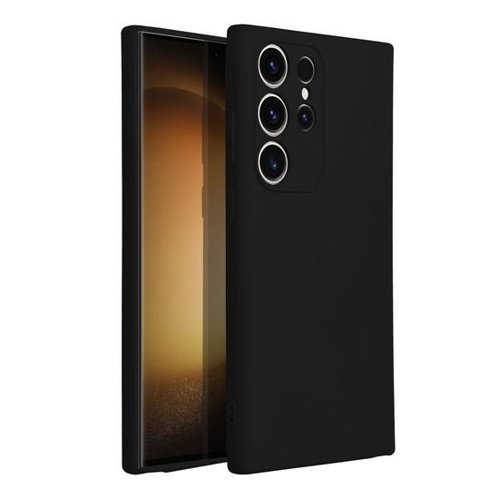 Obal / kryt na Samsung Galaxy S23 Ultra čierny - SILICONE LITE