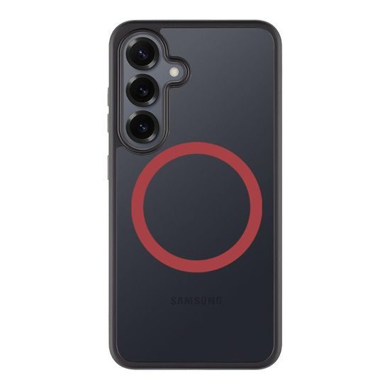 Obal / kryt na Samsung Galaxy S25 Ultra černo-červený - Tactical MagForce 2.0