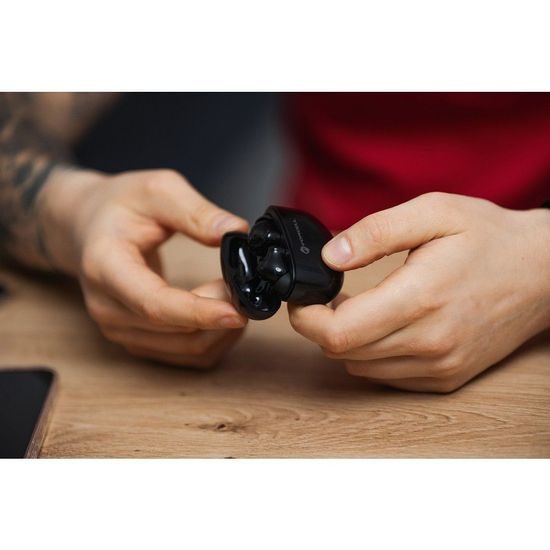 Bezdrátová sluchátka černá - FORCELL F-AUDIO (ANC)