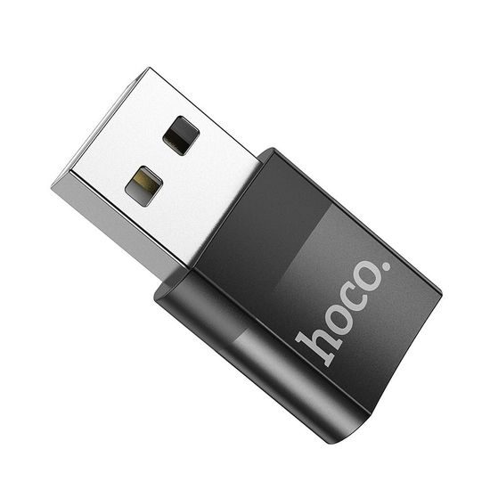 Redukce USB-C to USB-A - Hoco, UA17 Černá