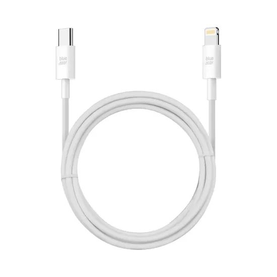 Datový kabel USB C to Lightning 2A 12W 1 m bílý - Blue Star