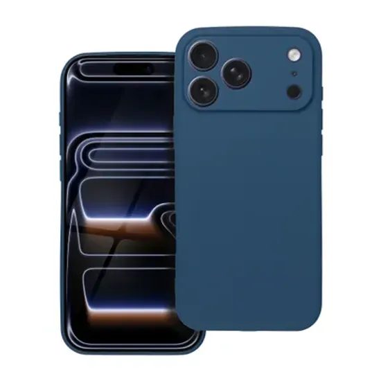 Obal / kryt na Apple iPhone 17 Pro Max tmavě modrý - SOFT Case