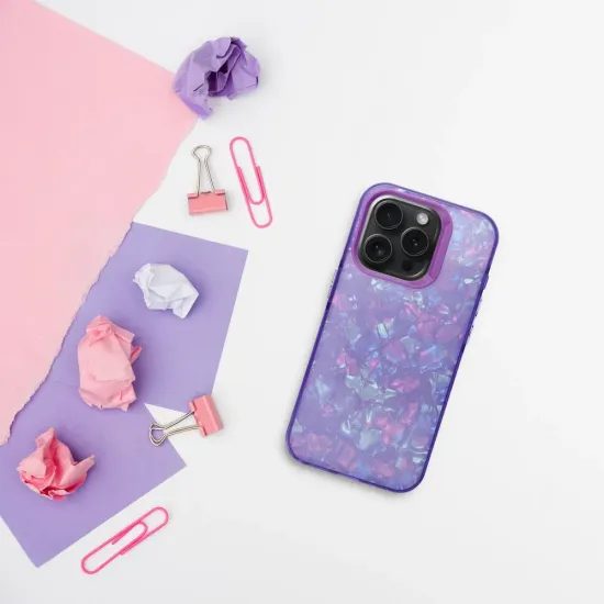 Obal / kryt na Apple iPhone 16e fialový - Tutti Frutti