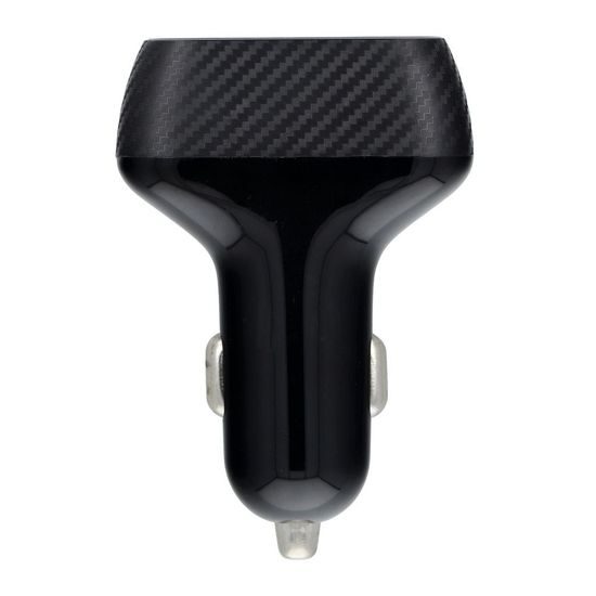 Nabíječka do auta QWE CARBON 3xUSB QC3.0 7.2A 36W CC271-3A černá