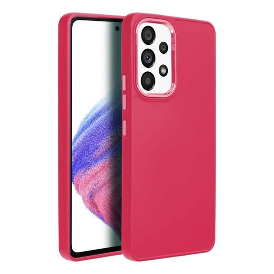 Obal / kryt na Samsung Galaxy A53 5G červený - Frame Case