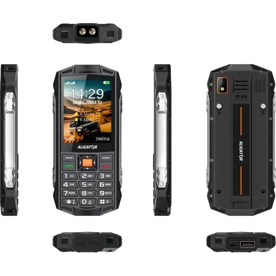 ALIGATOR R45 eXtremo černo-oranžový