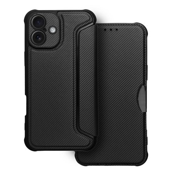 Pouzdro / obal na Apple iPhone 16 černé - knížkové RAZOR