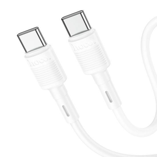 Datový / nabíjecí kabel USB-C na USB-C 60W 1m bílý - HOCO X83