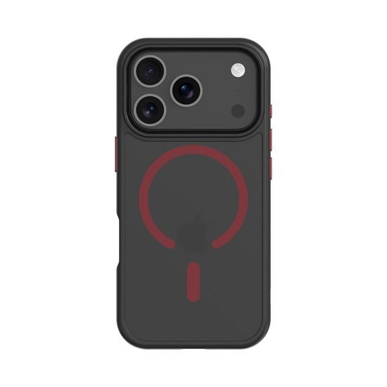 Obal / kryt na Apple iPhone 17 Pro černo-červený - Tactical MagForce Hyperstealth 2.0
