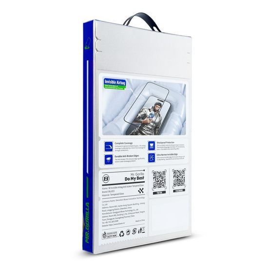 Tvrzené / ochranné sklo Apple iPhone 15 Pro Max černé - 5D Mr. Monkey Glass