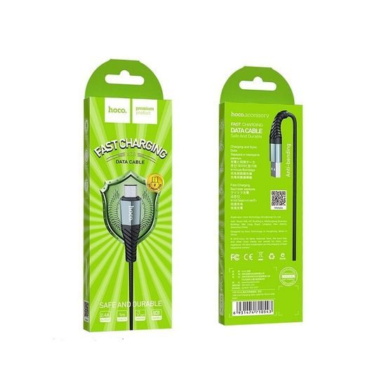 Nabíjecí datový kabel Micro X38 1 metr černý - HOCO