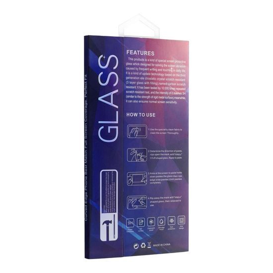 Tvrzené / ochranné sklo Samsung Galaxy S21 plus černé - 5D plné lepení