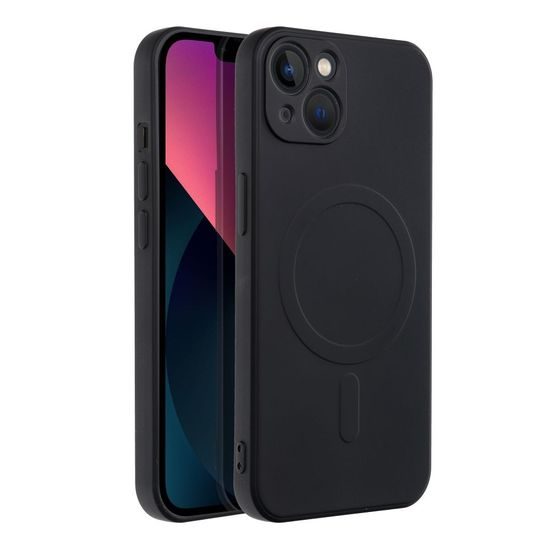 Obal / kryt na Apple iPhone 13 černý Sillicon Mag Cover