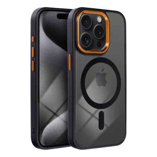 Obal / kryt na Apple iPhone 11 černo-zlatý s MagSafe - Color Edge Mag