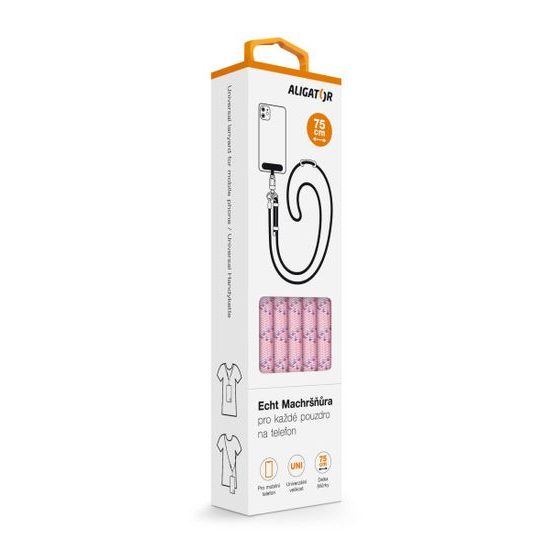 Echt Machršňůra univerzální šňůrka Aligator - růžová