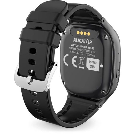 Chytré hodinky Aligator Watch Junior 2, černé