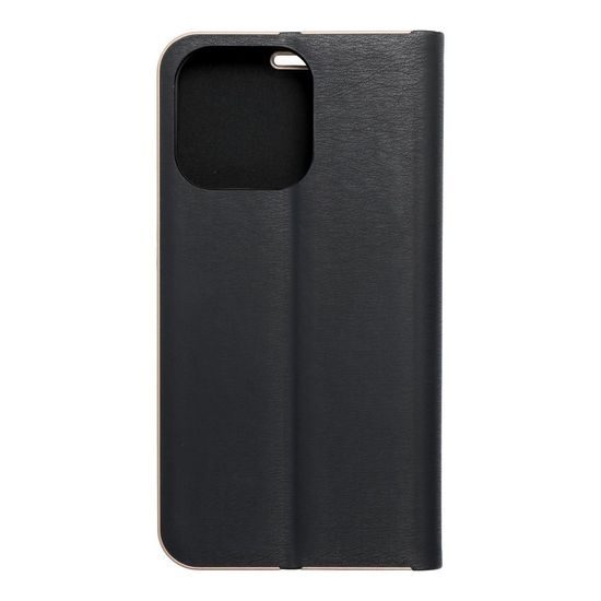 Puzdro / obal pre Apple iPhone 13 Pro čierne - kniha Forcell Luna Book Gold