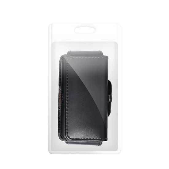 Puzdro / obal pre Sony Xperia J/ST26I / Apple Iphone 5/5S/5SE/5C čierny - na opasok Forcell Case Classic 100A Model 0