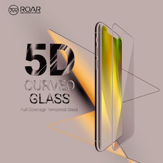 Tvrzené / ochranné sklo Huawei Y5p černé - 5D Full Glue Roar Glass