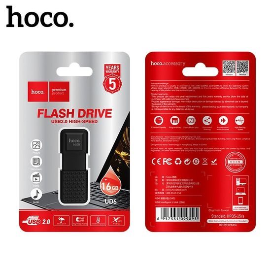 USB Flash disk HOCO Inteligent UD6 s kapacitou 16GB USB 2.0 s konektorem USB
