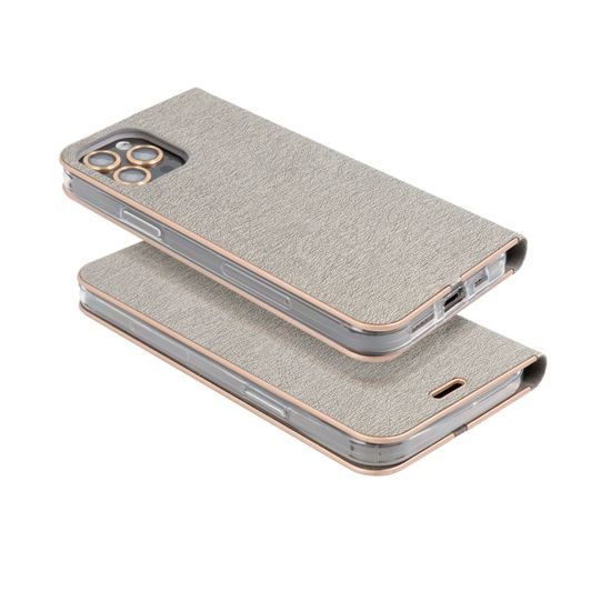 Puzdro / obal pre Xiaomi Redmi Note 11 / 11S strieborný - kniha Forcell LUNA Book