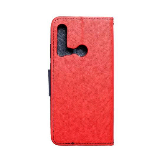 Puzdro / obal pre Huawei P20 Lite 2019 červený - kniha Fancy