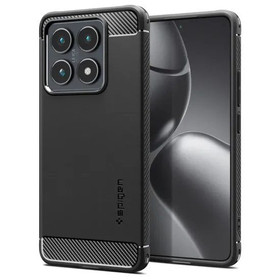 Obal / kryt na Xiaomi 14T čierne - SPIGEN case RUGGED ARMOR