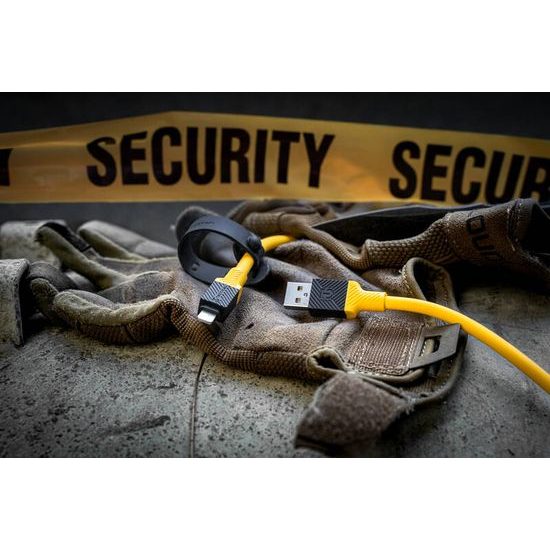 Datový / nabíjecí kabel USB-C/Lightning 1m žlutý - Tactical Fat Man