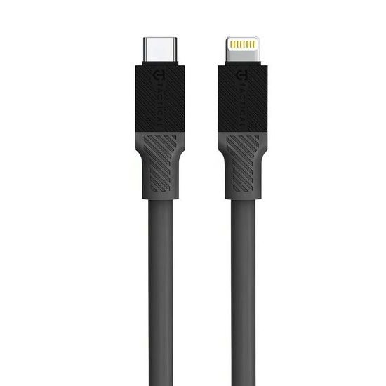 Datový / nabíjecí kabel USB-C/Lightning 1m šedý - Tactical Fat Man