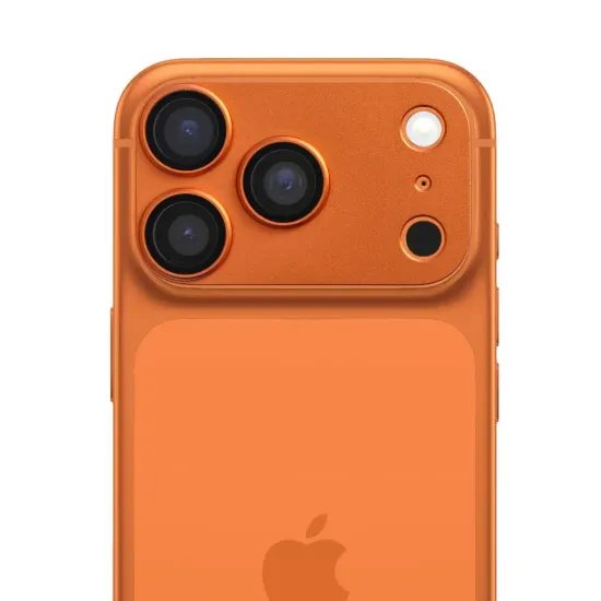 Tvrzené / ochranné sklo kamery Apple iPhone 17 PRO oranžové - Metal Glass