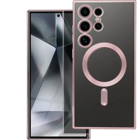 Obal / kryt na Samsung Galaxy S25 Edge růžový - MAG COVER